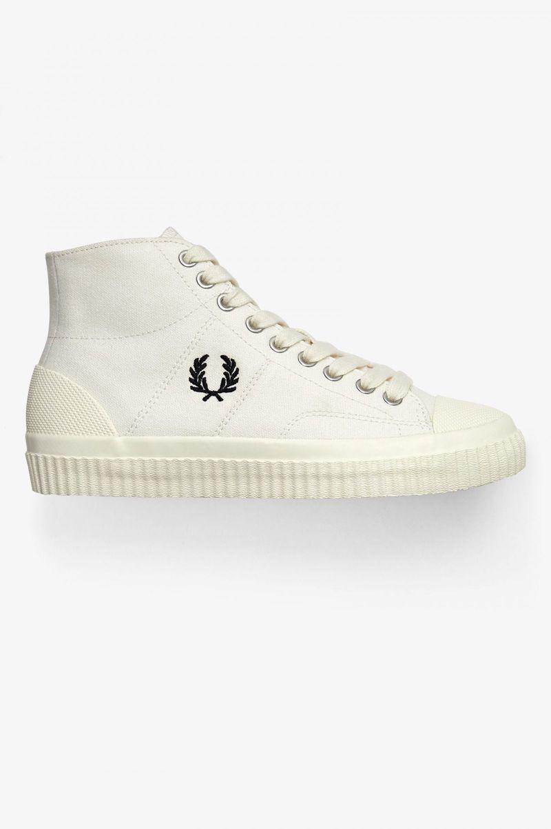 White Fred Perry Hughes Mid Men's Shoes | PH 1138CTVE